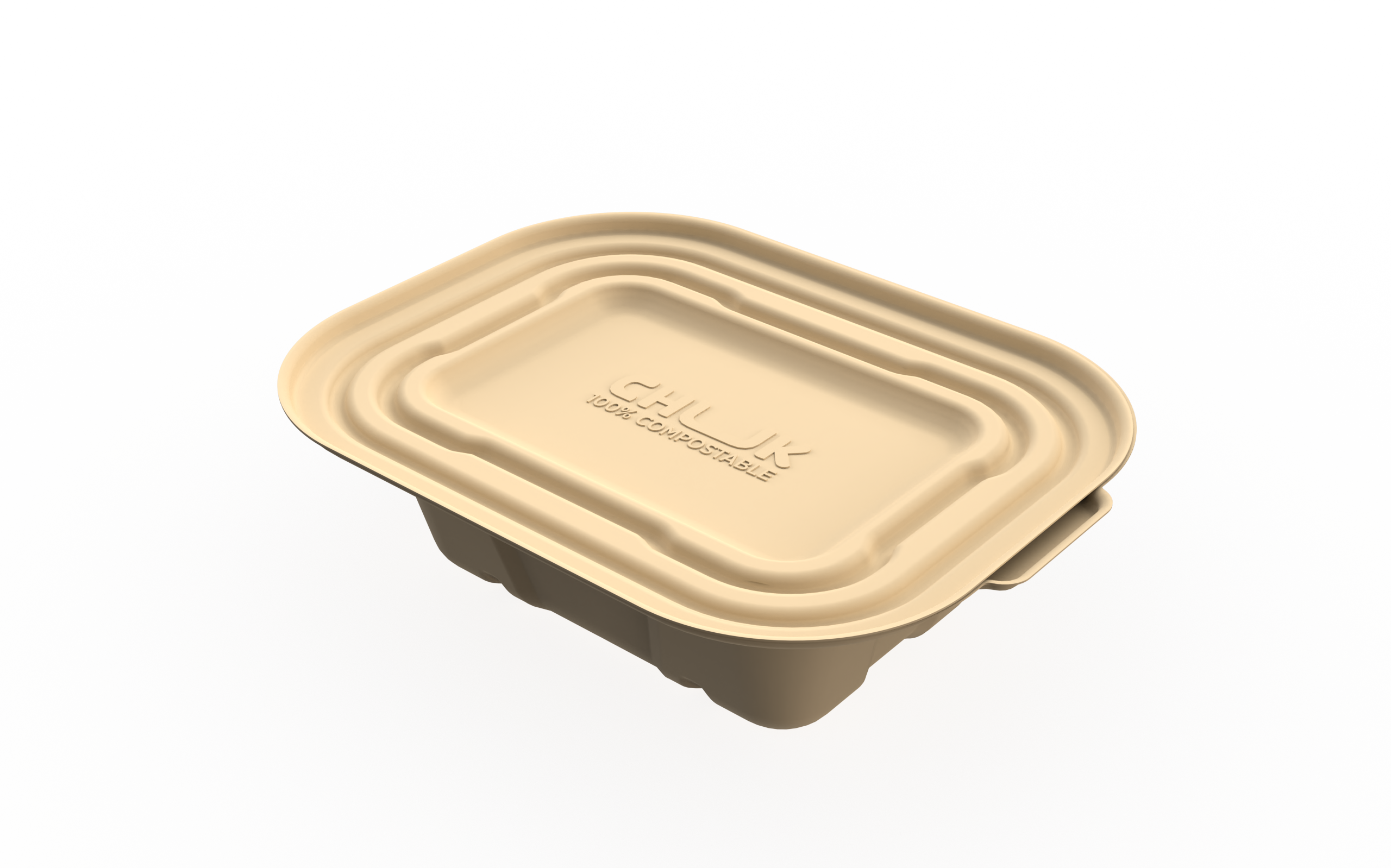 CHUK molded-fiber delivery container — product view 2