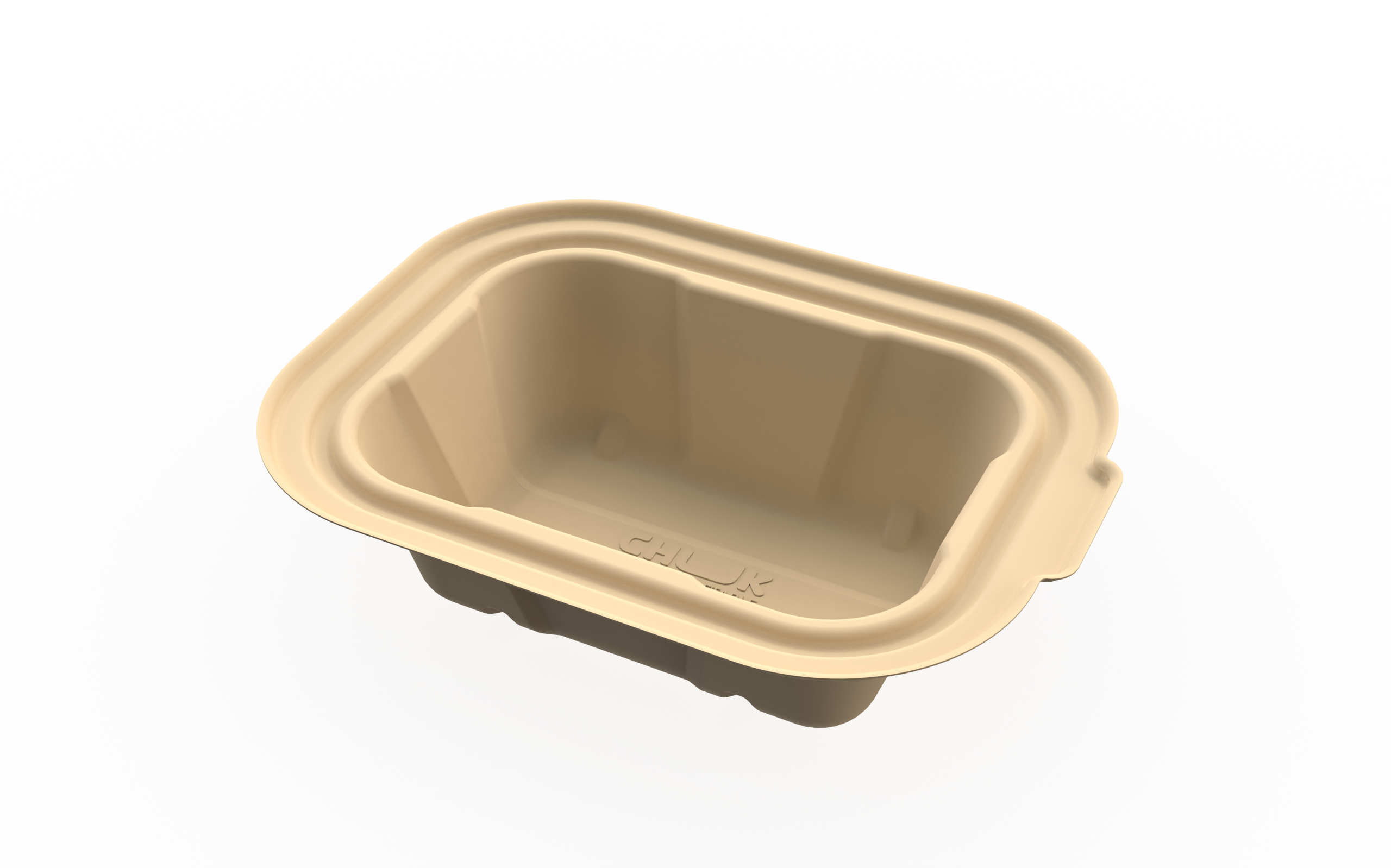 CHUK molded-fiber delivery container — product view 1